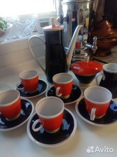 Фарфоровый кофейный сервиз гдр