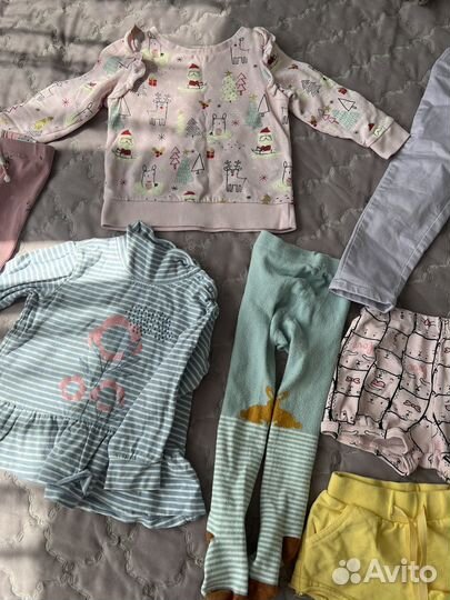 Вещи пакетом на девочку 86-92 (9 шт)