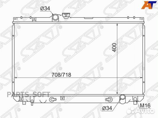 Радиатор охлаждения Тойота Креста 2.0/3.0 96