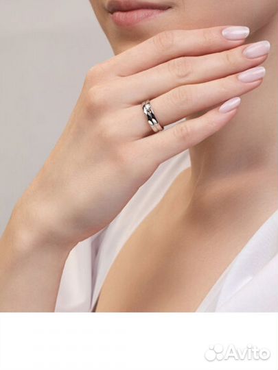 Кольцо из золота 585 п с бриллиантом новое 16 р-р