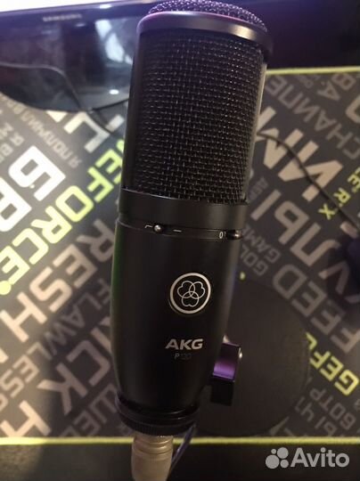 Микрофон AKG p120 + Behringer um2 + Кабель XLR 10м
