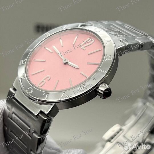 Женские часы Bvlgari розовые