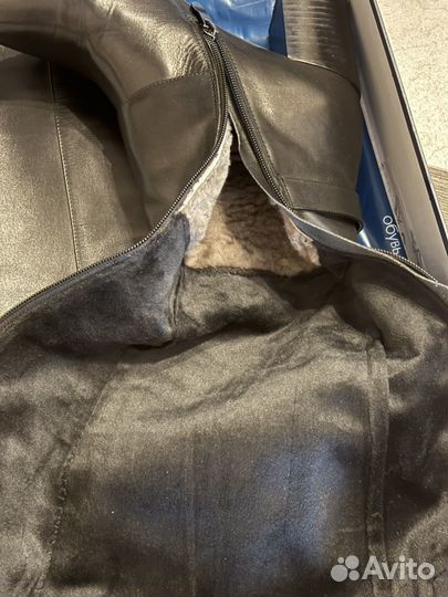 Сапоги зимние женские 37 новые кожаные