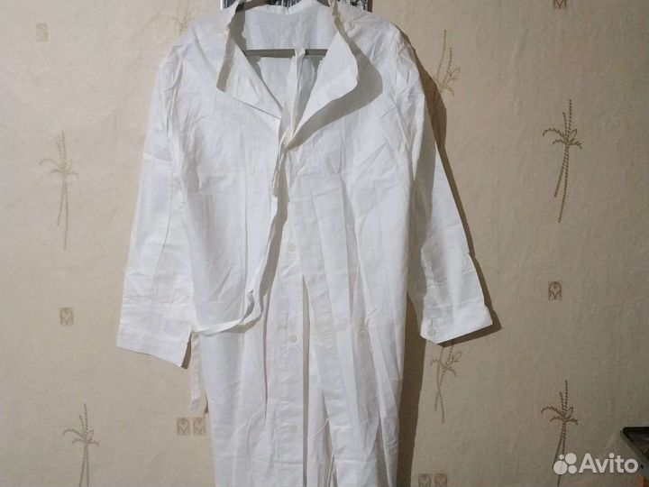 Халат белый медицинский х/б