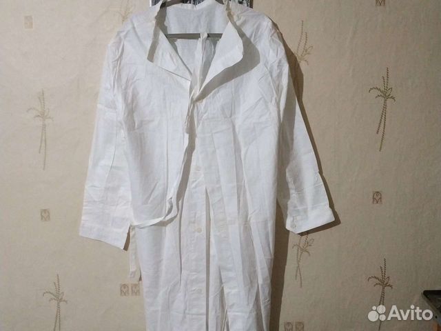 Халат белый медицинский х/б