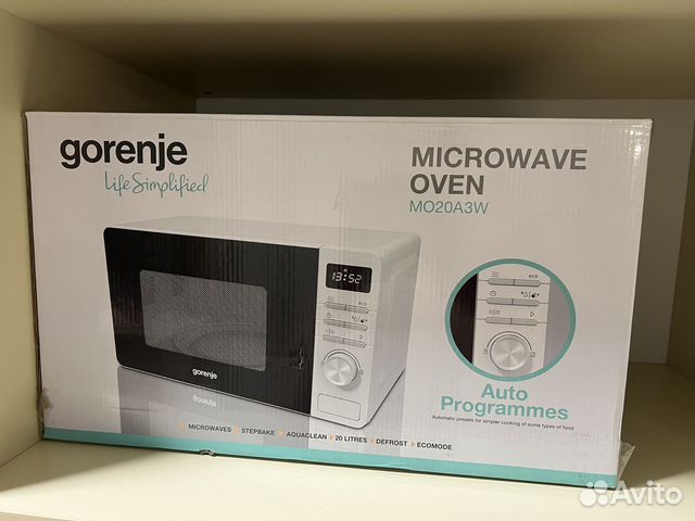 Микроволновая печь Gorenje MO20A3W белый купить в Москве | Товары для ...