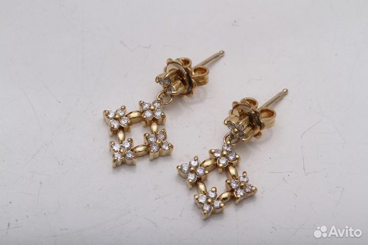 Серьги с Бриллиантами 0.71ct I.D.C. Israel