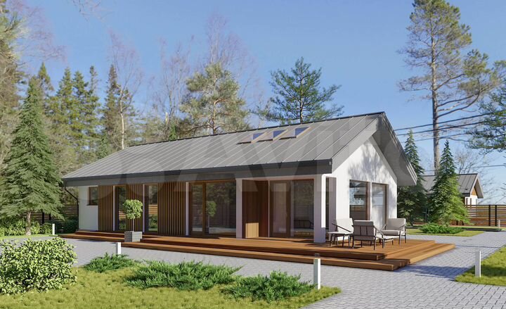 Дом 134 м² на участке 6 сот.