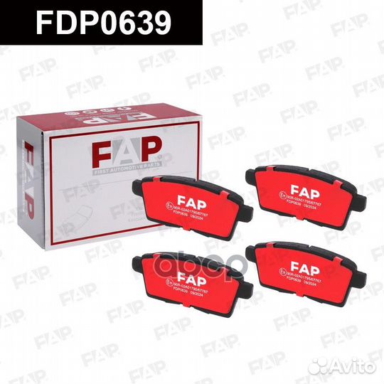 Тормозные колодки дисковые FDP0639 FDP0639 FAP