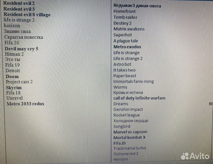 PlayStation 4 игры