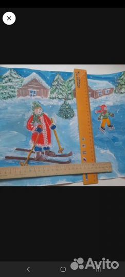 Рисунок А3 новогодн.фантазии.Карандаш