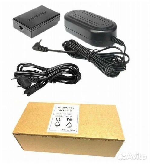 Сетевой адаптер ACK-E17 для Canon EOS M3, M5, M6