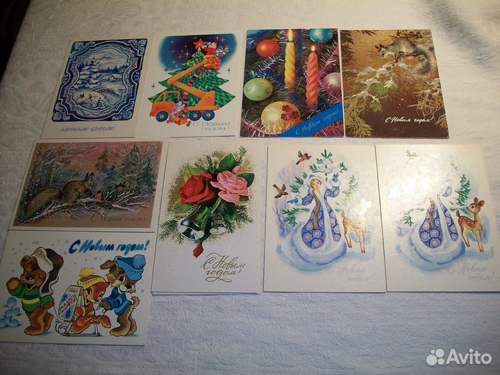Открытки новогодние СССР