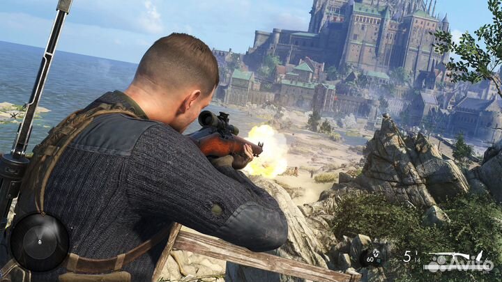 PS4/PS5 диск Sniper Elite 5,абсолютно новый,в упак