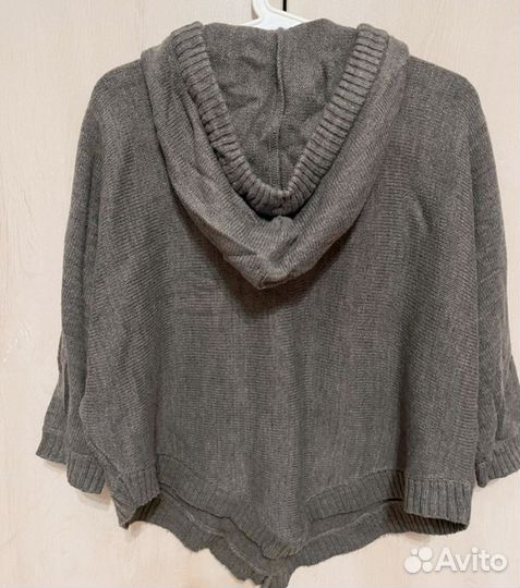 Кофта пончо свитер H&M 42-44 жилетка