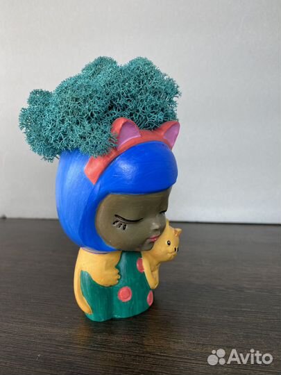 Кашпо с мхом стабилизированным