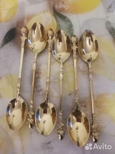 Ложечки десертгые под золото