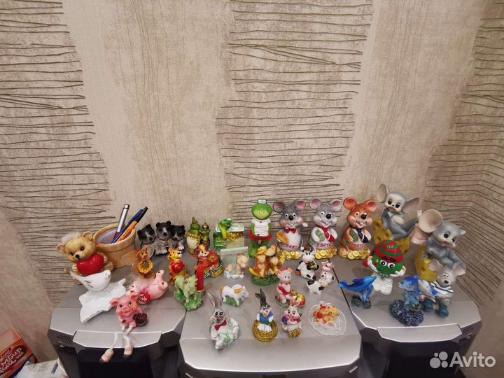 Статуэтка, фигурки заяц, мышки