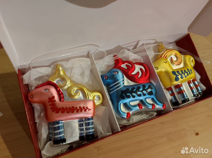 Икея Елочные игрушки IKEA новинка стекло