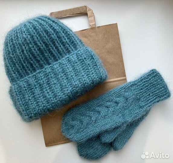 Шапка зимняя ручная работа