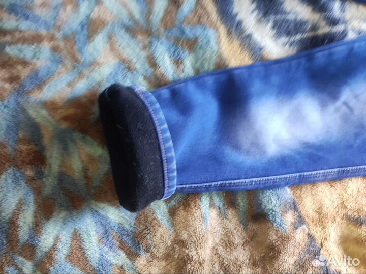 Джинсы утеплённые 146