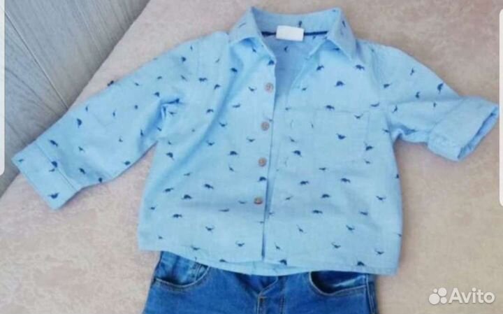 Рубашка на мальчика 74