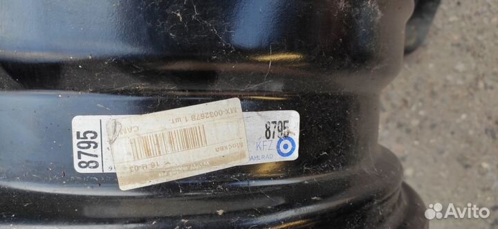 Диски R15 колесные черные stahlrad KFZ 8795