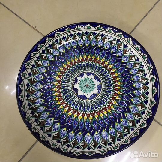 Блюдо для плова 38 см Мехроб синий