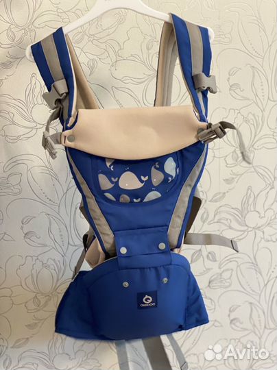 Слинг-кенгуру эргорюкзак хипсит Airbao синий