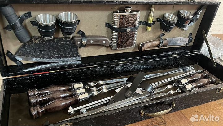 Набор шампуров подарочный Кизлярский