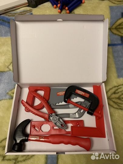 Автомат Нёрф с пулями и другие игрушки