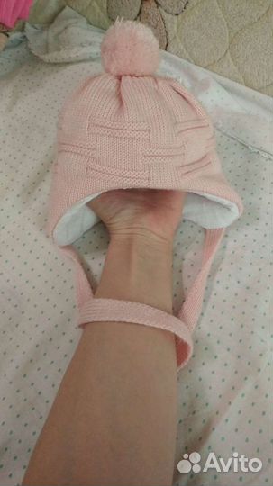 Детская зимняя шапка размер 36-38