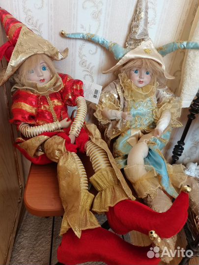 Куклы-клоуны-арлекины