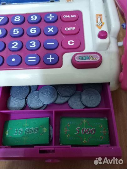 Игрушечная касса музыкальная