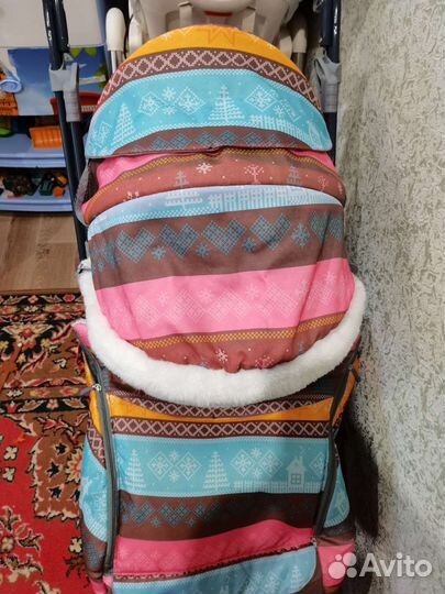 Детские санки коляска с колесами