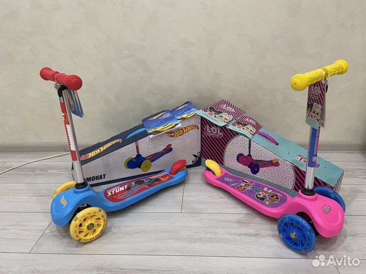 Самокат детский светящиеся колеса 1Toy