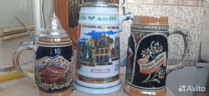 Пивная кружка с крышкой