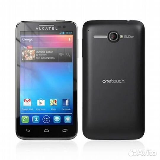 Чехол-Раскладной на Alcatel X Pop (OT-5035D) Black