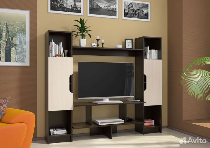 TV-6 Тумба под тв Венге Дуб молочный