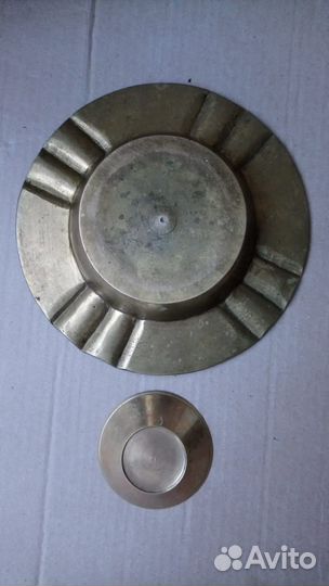 Индия эмаль латунь пепельница