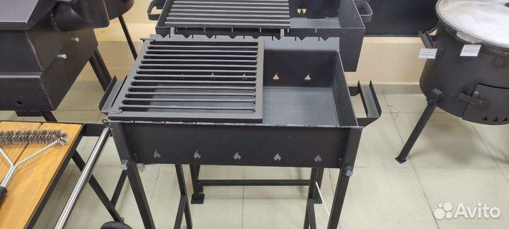 Мангал с откидной решеткой