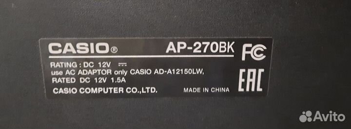 Цифровое фортепиано casio Celviano AP-270BK