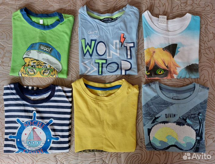 Детские вещи пакетом на мальчика 4-6 лет