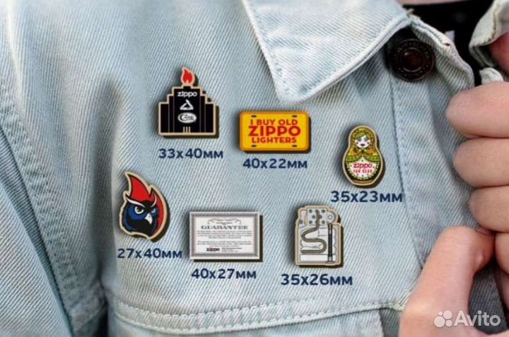 Значки деревянные Zippo тема