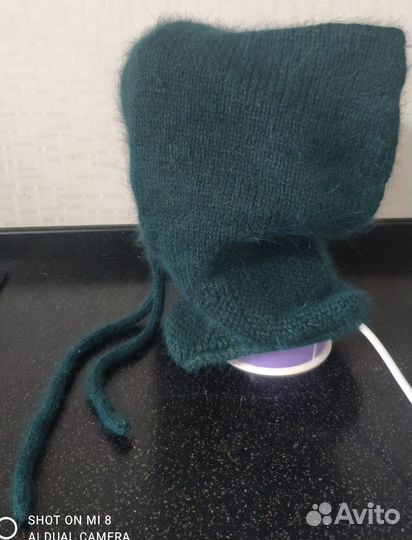 Капор+варежки пух норки