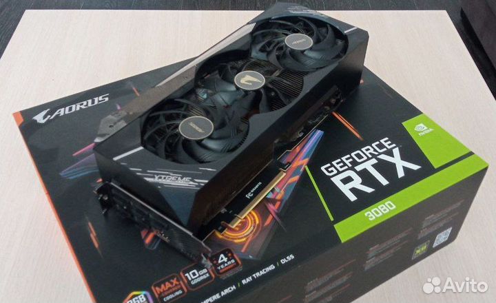 Видеокарта Nvidia GeForce RTX 3080 xtreme (не LHR)