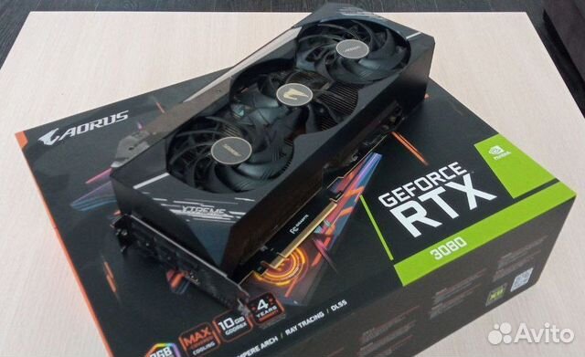 Видеокарта Nvidia GeForce RTX 3080 xtreme (не LHR)