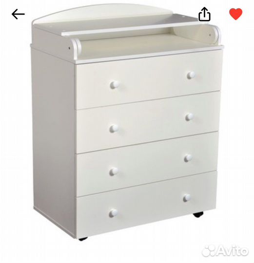 Комод с пеленальным столиком