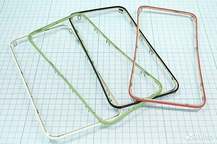 Рамка тачскрина для iPhone 4S синяя