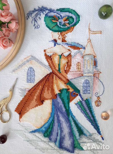 Вышивка крестом готовая картина в ассортименте